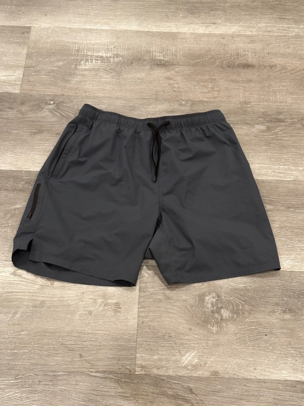 Path Projects Men's M Crest PX 7” Zip Pocket Running Shorts Gray Athletic Fit